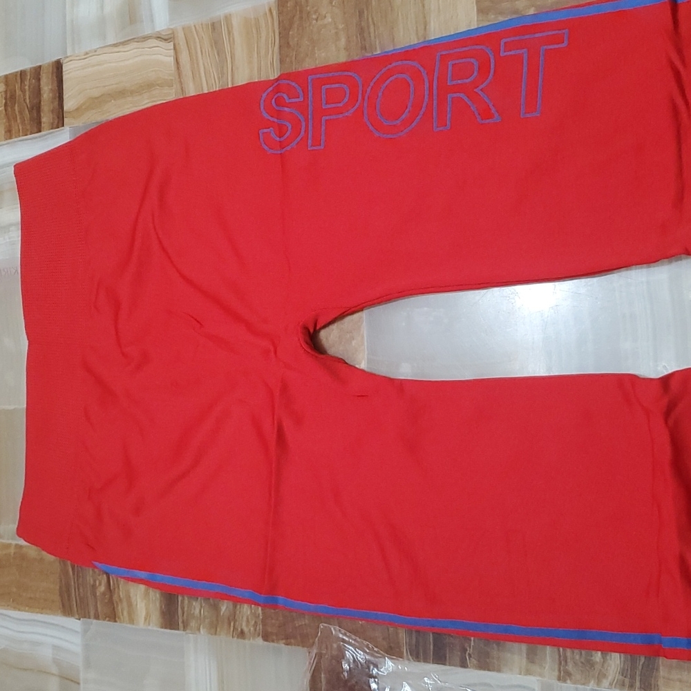 (MUST BUNDLE)Women's Kokirri Collection Red&Blue Leggings| Stretch| One Size